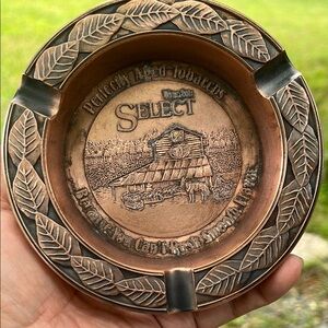Vintage ashtray from te winston select brand made in Copper tone